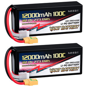 Аккумулятор для дрона VANT FPV, 12000 мАч, 22,8 В, 100C, 6S, HV, литий-полимерная аккумуляторная батарея для нескольких роторов, <span class=keywords><strong>DJI</strong></span> Tarot 550 680, четырехколесный шестигранный <span class=keywords><strong>DJI</strong></span> <span class=keywords><strong>S800</strong></span> S1000 - Product Image 2
