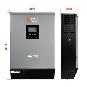 Convertisseur solaire hors réseau Rich Solar 7KW 24V MPPT avec écran LCD, sortie 80A pour systèmes solaires hybrides - Product Image 4