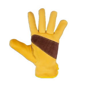 Heavy Duty Cowhide Grain Leather <b>Driver</b> <b>Gloves</b> Comfortable Arm Protection with Heat Spark Abrasion Resistance Safety <b>Gloves</b> - Product Image 1