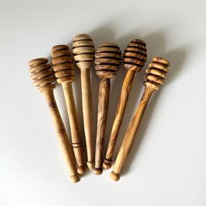 ช้อนไม้ตักน้ำผึ้งทำด้วยมือสำหรับใช้ในห้องครัวและบนโต๊ะช้อนตักโดยช่างฝีมือ - Product Image 4