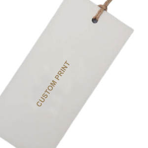 2026 Wholesale High Quality Eco-Friendly Professional Design Special Coated Paper Hang Tag UV Printed Lightweight Clothes Custom - Product Image 2