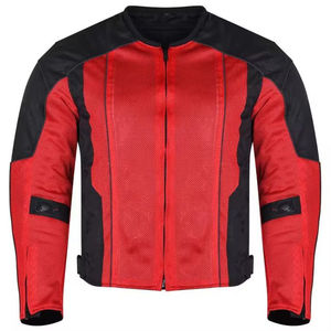 เสื้อแจ็คเก็ตหนังแท้สำหรับผู้ชายแบบกำหนดเองสำหรับขี่มอเตอร์ไซค์แข่ง ผลิตโดยโรงงานในปากีสถาน รับผลิตแบบ OEM ขายส่ง พร้อมอุปกรณ์ป้องกันสำหรับขี่มอเตอร์ไซค์ ออกแบบโลโก้ได้ - Product Image 5