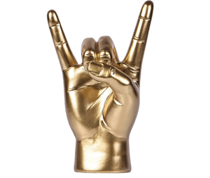 Nueva Decoración de Arte para el Hogar, Estatua Moderna de Gesto de Roca, Escultura de Resina de Poliéster con Forma de Mano Dorada, Modelo Creativo de Amor, Figura Ecológica - Product Image 4