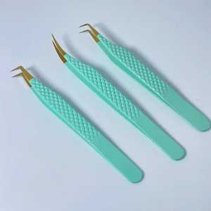 แหนบขนตาปลอมสำหรับต่อขนตาปลอม90องศาสีชมพูเพิ่มวอลลุ่มฉลากตามสั่งโลโก้ได้ตามต้องการ - Product Image 2