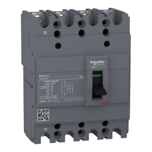 Interruttore Automatico SCHNEIDER ELECTRIC Easypact EZC100H, 50A, 4 Poli, Modello 3D TMD-4050 - Product Image 1