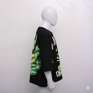 Camiseta de Hombre de Alta Calidad, 300 g/m², Corte Recortado, 100% Algodón, Estilo Urbano, Hombros Caídos, Cómoda y Transpirable - Product Image 6