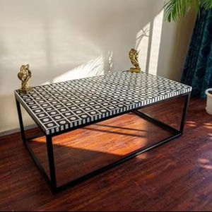 <b>Top</b> Selling Fancy Bone Inlay Coffee <b>Table</b> <b>Wooden</b> Display & China Cabinets for Home Decor for Cabin Office Interior Design - Product Image 1