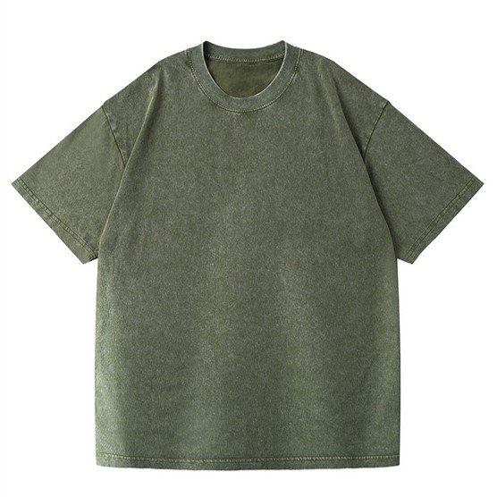 230g Militarygreen T-shirt (Washed and Distressed)