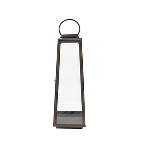 Farol Mediano de Acero Inoxidable con Vidrio Biselado de 5 MM en Acabado Bronce para Decoración de Bodas y Decoración del Hogar y Jardín - Product Image 3