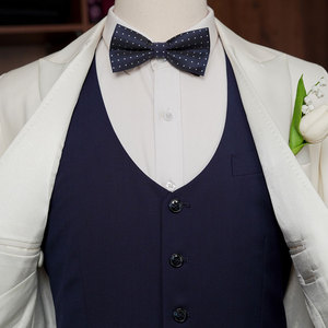 ทักซิโด้สามชิ้นสำหรับผู้ชายสุดหรูสีดำแต่ง | งานแต่งงาน | คอลเลกชันสุดน่ารัก - Product Image 5