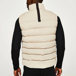 Chaqueta Acolchada de Invierno para Hombre, Estilo Urbano, Cuello Alto, Aislante, Cortavientos, Cálida, Sin Mangas, con Letras Personalizadas, Colores Disponibles en Línea - Product Image 2