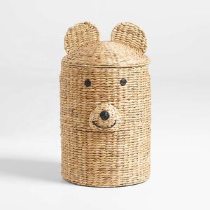 ตะกร้าใส่ผักตบชวาสำหรับเด็ก,ตะกร้าผักผลไม้บัดดี้พร้อมฝาปิด - Product Image 2