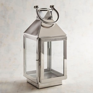 Linterna de Metal de diseño Simple, candelabro para jardín, Patio, Construcción fuerte para interior, exterior, decoración del hogar, acento - Product Image 2