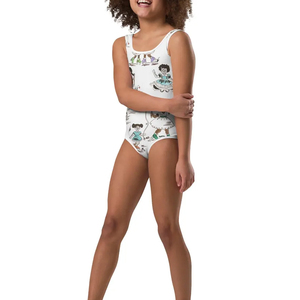 Competition Swimwear Printed <b>Fabric</b> Swimming Suit Women Swim Wear for Ladies Training Professional One Piece Swimsuit Ronpex - Product Image 3