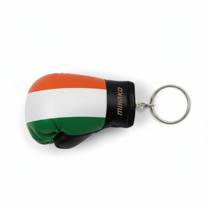 Personalized Mini PU Leather Boxing Gloves Keyring with PVC Stainless Steel Silver Color Keyring Best <b>Gift</b> for Boxer - Product Image 1