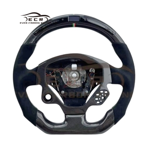 Ever-Carbon Racing ECR Design personnalisé Volant en fibre de carbone en cuir suédé pour volant <span class=keywords><strong>Ferrari</strong></span> - Product Image 1