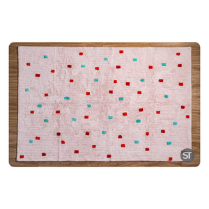 พรมผ้าฝ้ายเนื้อนุ่มและมีสไตล์สำหรับห้องนั่งเล่นพร้อมโลโก้ตามสั่งสินค้าส่งออกทั่วโลก - Product Image 4