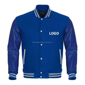 Fabricante de Chaquetas Varsity Personalizadas OEM, Chaqueta Universitaria de Lana con Mangas de Cuero, Chaqueta de Béisbol Universitaria para Hombre, Ropa Urbana - Product Image 1