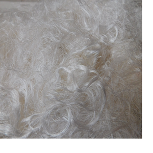 Fibras blanqueadas de desecho de seda Sari personalizadas para tiendas de hilo y fibra hechas a mano de fibra de seda de desecho - Product Image 3