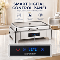 Chauffe-Plat Électrique Professionnel en Acier Inoxydable avec Contrôle de Température pour Buffets, Hôtels et Restaurants