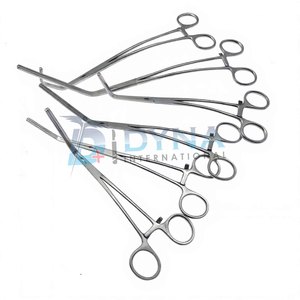 Juego de abrazaderas vasculares aórticas Abrazadera de exclusión Instrumentos quirúrgicos cardiovasculares 5 piezas de acero inoxidable - Product Image 3