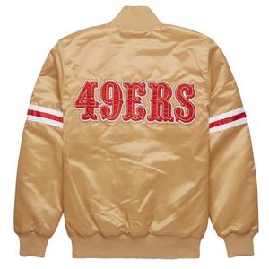 Bomber universitaire en satin unisexe, couleurs vives, sensation douce, parfait pour les promotions et les équipes - Product Image 2