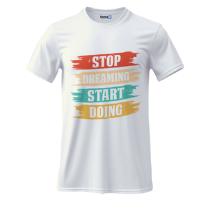 Camiseta de Manga Corta para Hombre, 100% Algodón/Mezcla, Tejido de 180g, Secado Rápido, Diseño en Blanco, Personalizable con Logotipo, Venta al Por Mayor - Product Image 1