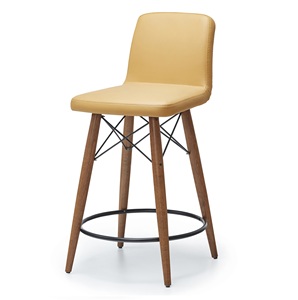 Taburete de Bar de Diseño Moderno, Silla de Barra de Alta Calidad, Color Mostaza - Product Image 1