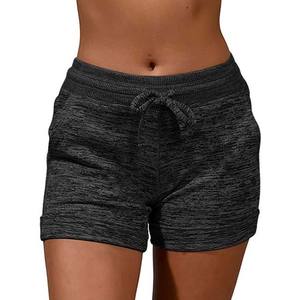 Vêtements pour femmes Shorts personnalisés coton Polyester tissu respirant vêtements d'été cordon décontracté coupe régulière Shorts pour femmes - Product Image 4