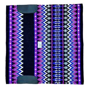 Manta de sillín occidental de caballo duradero de calidad superior, lana genuina de Nueva Zelanda, Material ecológico, logotipo de Color personalizado para - Product Image 2