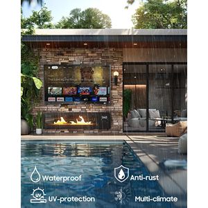 55-Inch Smart Outdoor <b>TV</b> 4K UHD 2000Nit Ultra Bright Sunlight Readable Waterproof with Built-in Voice Control Screen Cast - Product Image 6