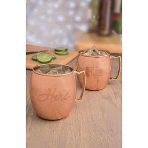 Ensembles de tasses Moscow Mule en cuivre martelé, revêtement noir, pour bière au gingembre, prix usine - Product Image 5