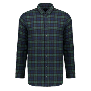 Chemises décontractées en flanelle pour hommes de dernier style à la mode et confortables avec un design imprimé respirant et une fermeture à bouton en corne - Product Image 3