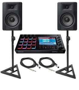 Nouveauté : iAkai MPC Live avec moniteurs de studio M-Audio BX5 et supports, garantie 1 an et livraison rapide - Product Image 1