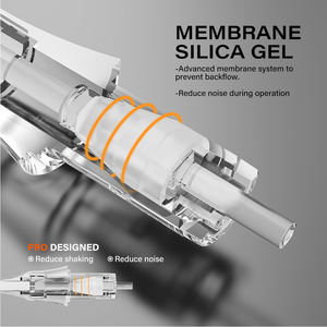 FAMISOO - Cartuchos <span class=keywords><strong>de</strong></span> Agujas Desechables Transparentes para Tatuaje <span class=keywords><strong>de</strong></span> Maquillaje Permanente, 10 Unidades por Caja, con Agujas <span class=keywords><strong>de</strong></span> Acero Inoxidable - Product Image 2