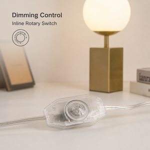 Lámpara de mesa moderna dorada con globo de cristal, base de hierro, bombilla E27, interruptor regulador de intensidad para dormitorio, estudio, sala de estar, oficina - Product Image 4