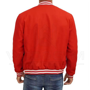 Men's Professional High Quality Winter Varsity Jacket Custom Baseball Letterman Casual Windproof Breathable Stand Embroidery - Product Image 5