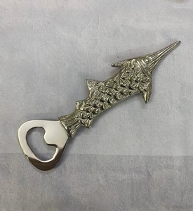 Ouvre-bouteille en métal Design poisson en laiton AK en or et argent fini article artisanal à bas prix pour ustensiles de cuisine/vaisselle - Product Image 6
