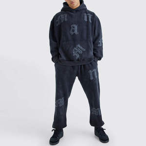 2025ใหม่ชุดวอร์ม2ชิ้นแบบมีฮู้ดใส่ได้ทั้งชายและหญิงชุดวิ่งพิมพ์ลายพัฟสำหรับฤดูใบไม้ร่วง - Product Image 1