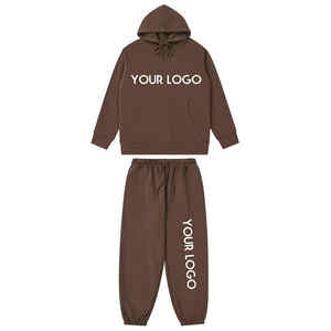 Survêtement de ville pour homme, sweat à capuche et pantalon de survêtement respirants avec logo personnalisé, survêtement 100% en coton du Pakistan - Product Image 2