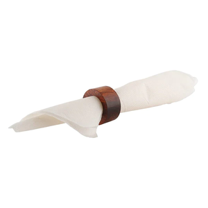 Porte-serviettes en bois décor de fête fait à la main ronds de serviette en bois pour Table dîner Table à manger réunions de famille de tous les jours - Product Image 6