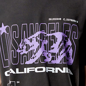 เสื้อยืดผู้ชายแขนสั้นพิมพ์ลายวินเทจคุณภาพสูง - Product Image 5