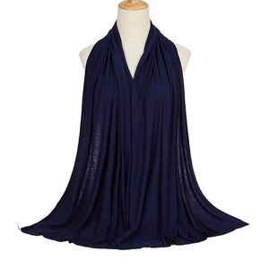 <b>Modal</b> Cotton Jersey <b>Hijab</b> Scarf Muslim Girls Shawl Stretchy Letter Polka Dot Hijabs Scarves Headscarf African Woman Turban - Product Image 1