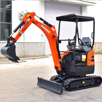 Offre Spéciale Mini-Excavatrice Hydraulique sur Chenilles 2 Tonnes (2000 kg) Compacte, Mini-Pelleteuse 1t pour Ferme, Jardin et Construction