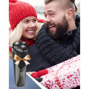 Rasoir Électrique Rechargeable Étanche pour Hommes, Rasoir de Voyage Sans Fil avec Écran LCD et Verrouillage en Allemand pour le Visage - Product Image 2