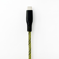Kabel Split USB-C USB-C + USB-C 100W Pengisian Daya Sinkronisasi Konduktor Tembaga Berlapis Timah Selubung PVC Pelindung Jalinan Logam untuk Komputer IOS