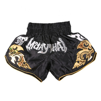 Pantalones Cortos Deportivos Tailandeses RILL INTERNATIONAL Unisex 100% Poliéster Transpirables de Secado Rápido para Entrenamiento