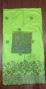 Última Moda 2026: Impresionante Tela Nigeriana George con Pedrería y Bordado en Tafetán para Vestidos de Fiesta - Product Image 5