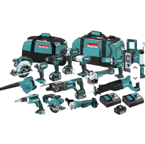 Kit Combo 15 Pezzi Makitas XT1500 18-Volt LXT a Batteria al Litio Senza Fili, Bestseller - Product Image 1