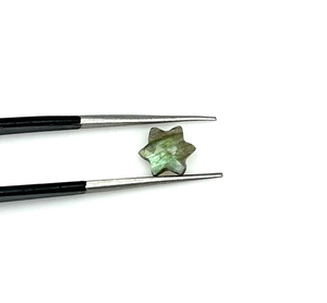 Cuentas de piedras preciosas con forma de estrella Lisa Briolette de estrella tallada de labradorita Natural para joyería, cuentas talladas a mano de labradorita, cuentas de estrella - Product Image 4